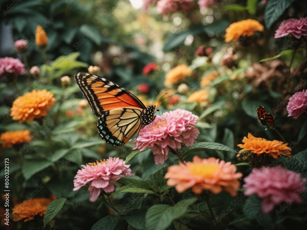 monarch butterfly on flower monarch butterfly on flower
