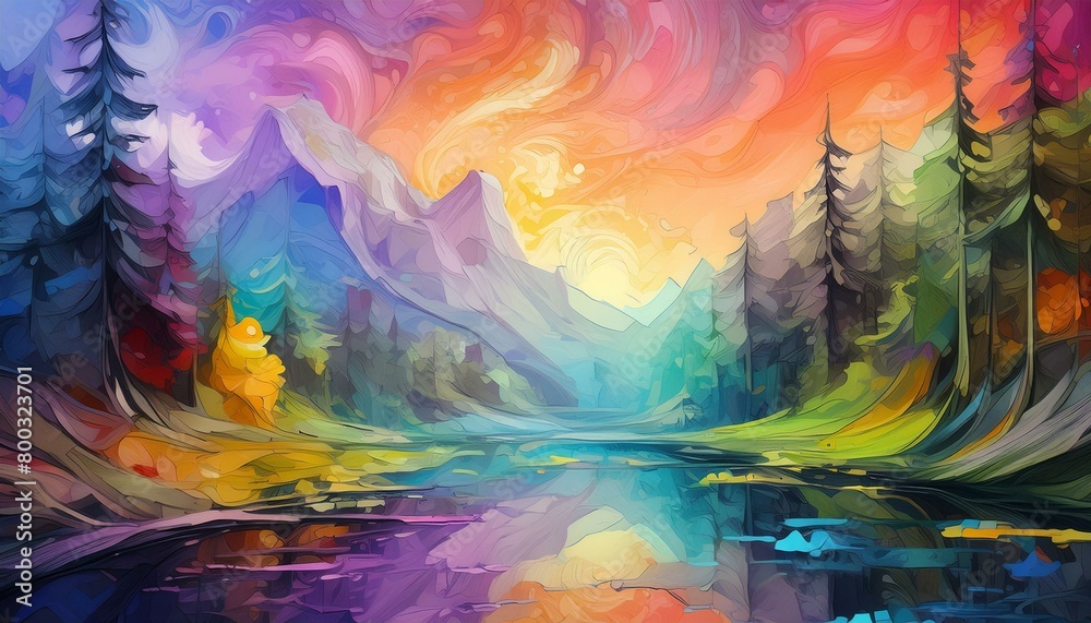Colorful Watercolor Paint Background Wallpaper