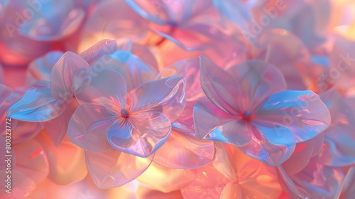 Sparkling Blossoms  Swirly wildflower mophead hydrangea boasts sparkling  shimmering petals.