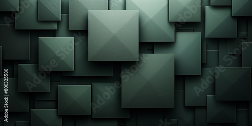 Abstract background with green geometric shapes.  photo
