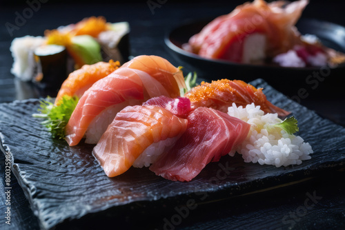 Food Photography of a Sushi Plate