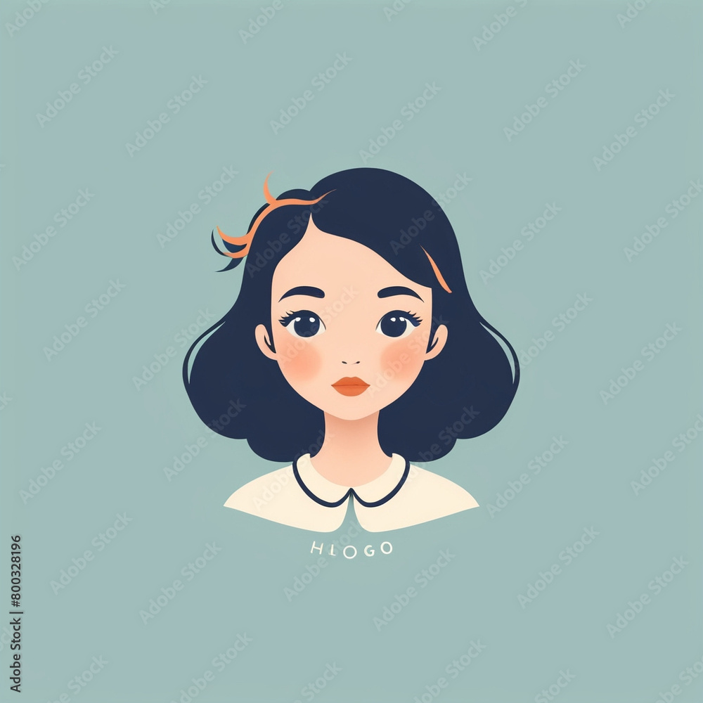 Portrait of a Stylized Animated Female Character