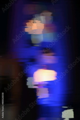water reflection and lights, water motion blur background. water pattern.