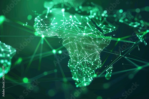 Mapping Connectivity: Africa's Digital Network Hub,Virtual Connections: Africa's Digital Network Topography