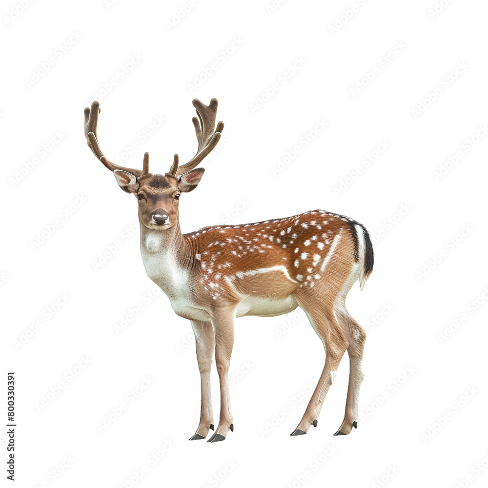 deer isolated on white