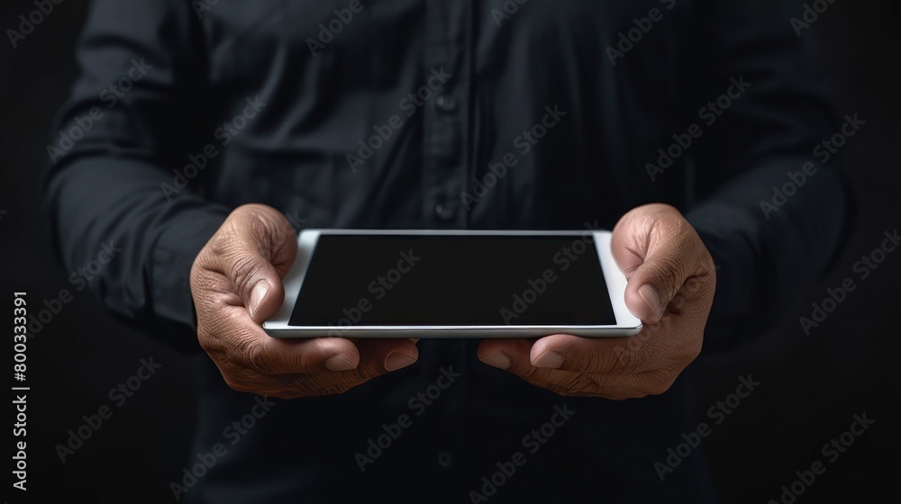 Man Holding Smart Phone in Hands Man Holding Smart Phone in Hands