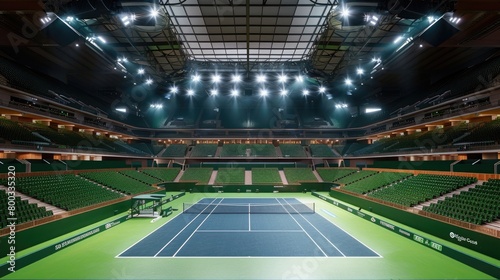 Tennis championship court stadium concept in london british royal international game match