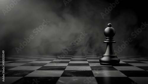 Chess pawns banner symbolizing challenge, critical decisions, and strategic moves