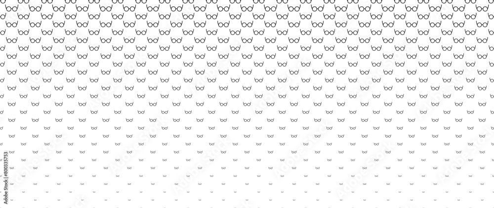 Blended black glasses on white for pattern and background, Father's day concept, Halftone effect. Blended black glasses on white for pattern and background, Father's day concept, Halftone effect.