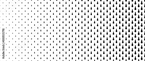 Blended  black cravat on white for pattern and background,  Father's day concept, Halftone effect.