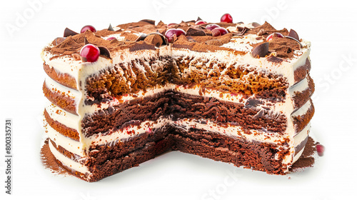 チョコレートのホールケーキ