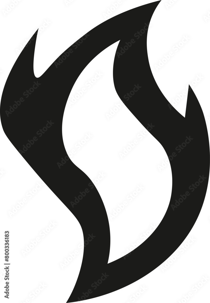 Black fire flame silhouette vector art Black fire flame silhouette vector art