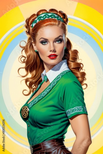 A Portrait Of Breathtakingly Gorgeous Pin-Up Girl. 