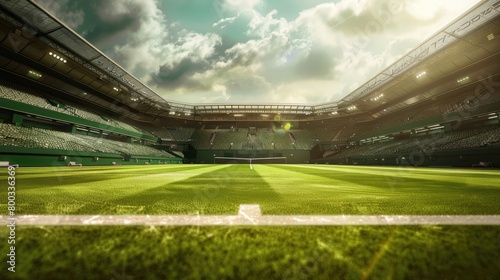 Tennis championship court stadium concept in london british royal international game match