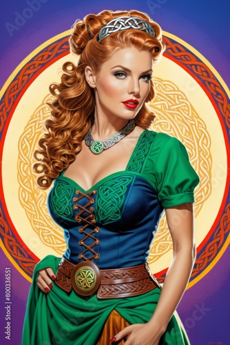 A Portrait Of Breathtakingly Gorgeous Pin-Up Girl. 