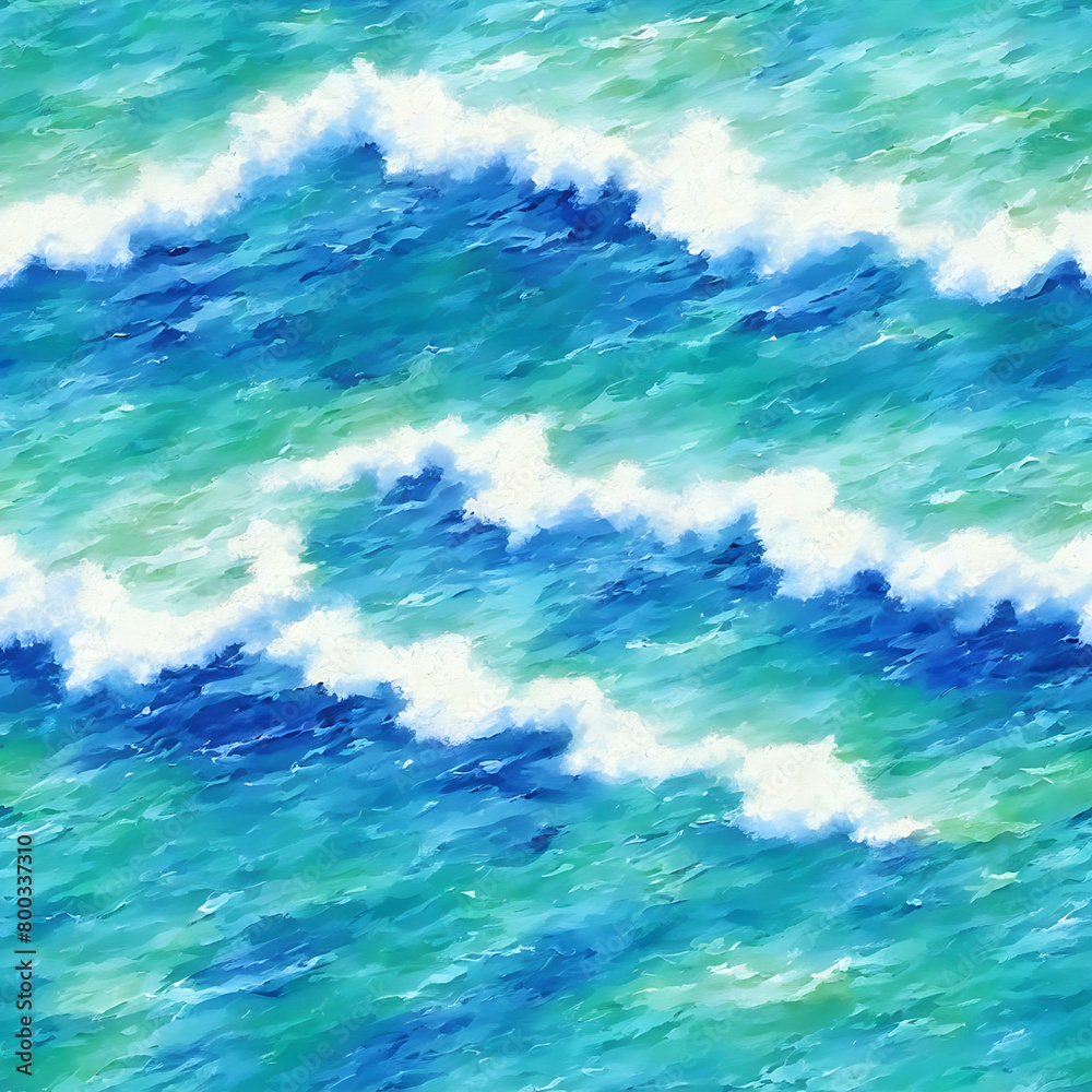 Sea background, seamless all sides