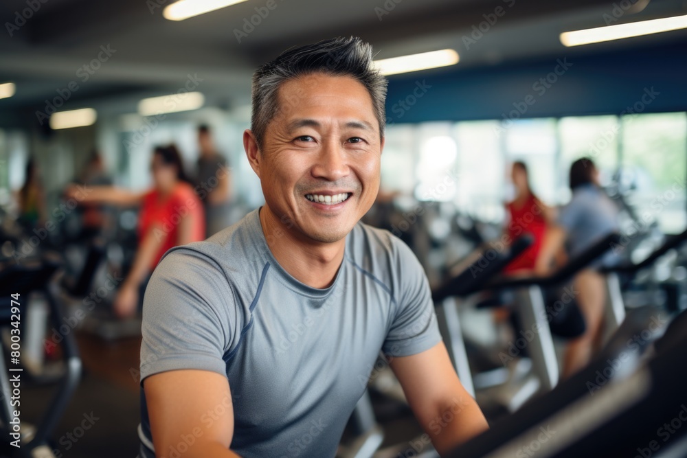 person doing exercise at gym. fitness concept