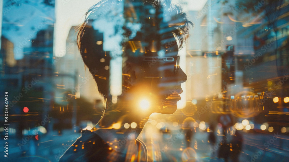 Business man investor thinking on financial exchange business investment risks management strategy on global market data world trade charts ai technology background concept. Double exposure. Business man investor thinking on financial exchange business investment risks management strategy on global market data world trade charts ai technology background concept. Double exposure.
