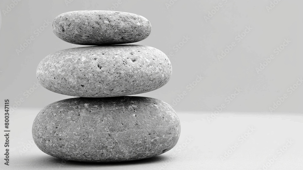 A stack of rocks atop a white surface Clock visible in background A stack of rocks atop a white surface Clock visible in background