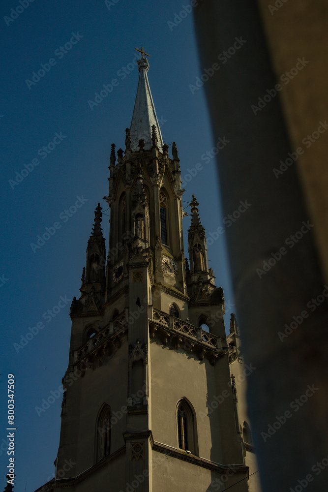 Fototapeta premium church of our person in the evening