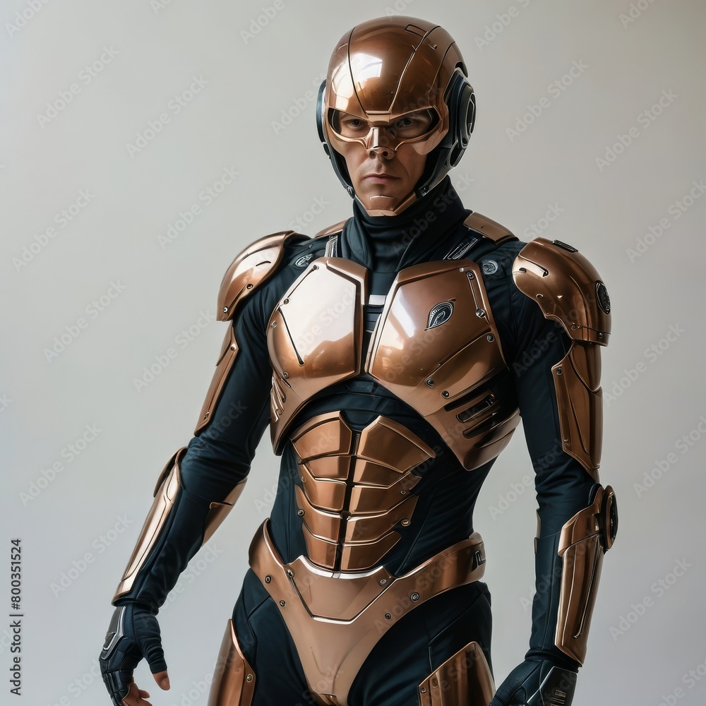 portrait of a person in a cyborg costume