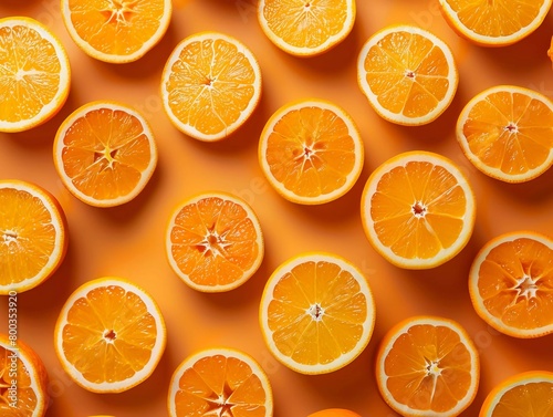 a background of orange fruit