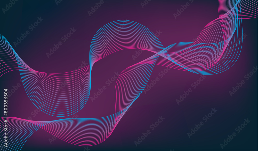 Dark abstract background Modern technology style and flow waves. Vector illustration Dark abstract background Modern technology style and flow waves. Vector illustration