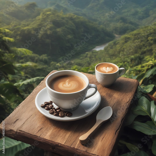 Savor a cup of coffee amidst breathtaking natural beauty, celebrating International Coffee Day in style
