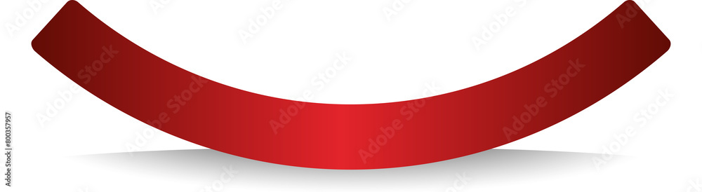 Red blank paper scraps with shadows, banners, label Red blank paper scraps with shadows, banners, label