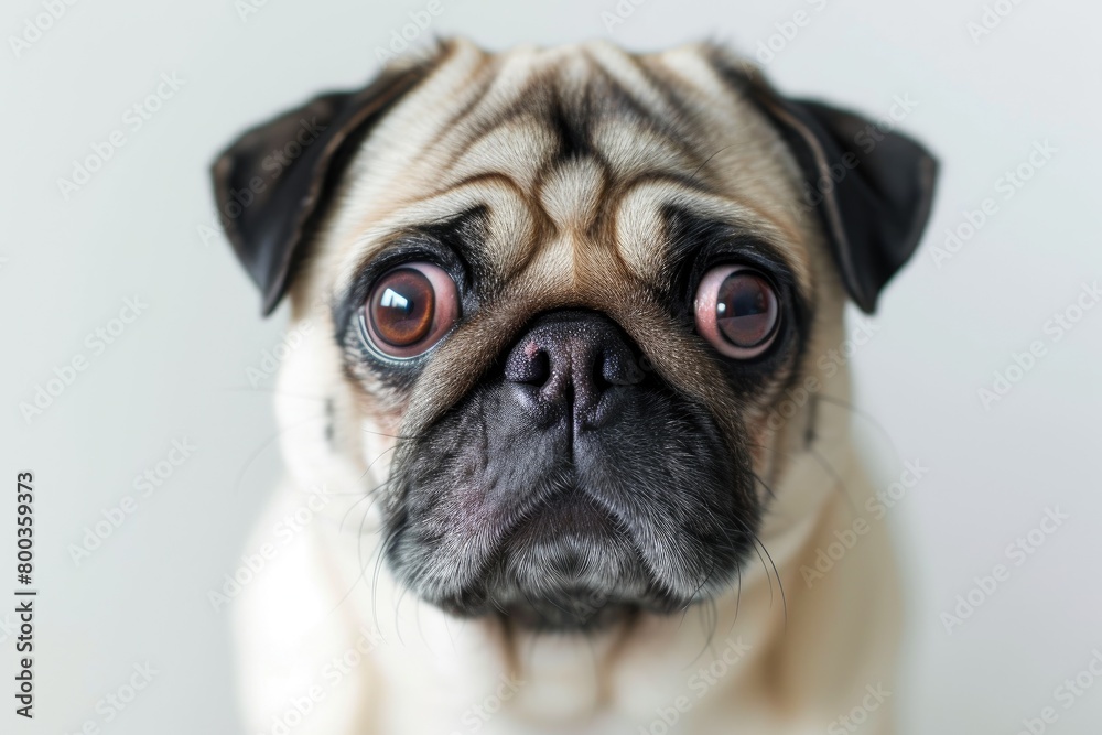 Pug Close-Up: Cute Canine Charisma
