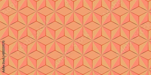 Orange black abstract background. 3D illustration.