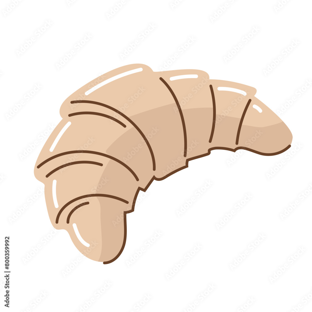 Croissant bagel cookie bakery product. Vector illustration Croissant bagel cookie bakery product. Vector illustration