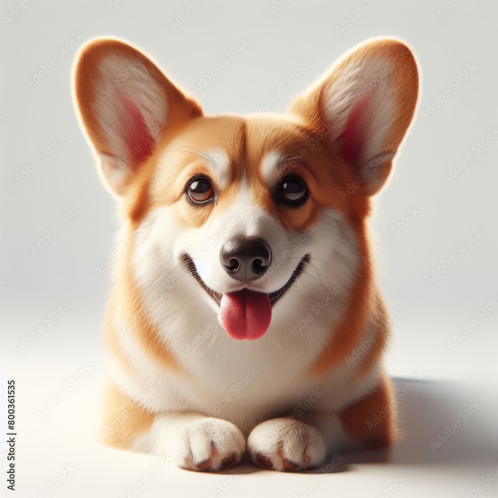 corgi  dog portrait