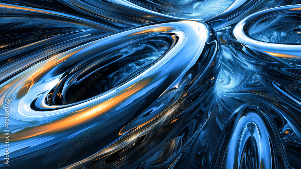 Dark blue scene, curve effect, in the style of light blue and white, sky-blue and black Dark blue scene, curve effect, in the style of light blue and white, sky-blue and black