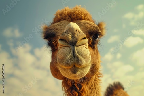 Hilarious Camel Close-Up  Expressive Desert Animal