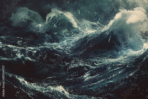 Cosmic waves crashing against the shores of eternity, sculpting ephemeral landscapes. photo
