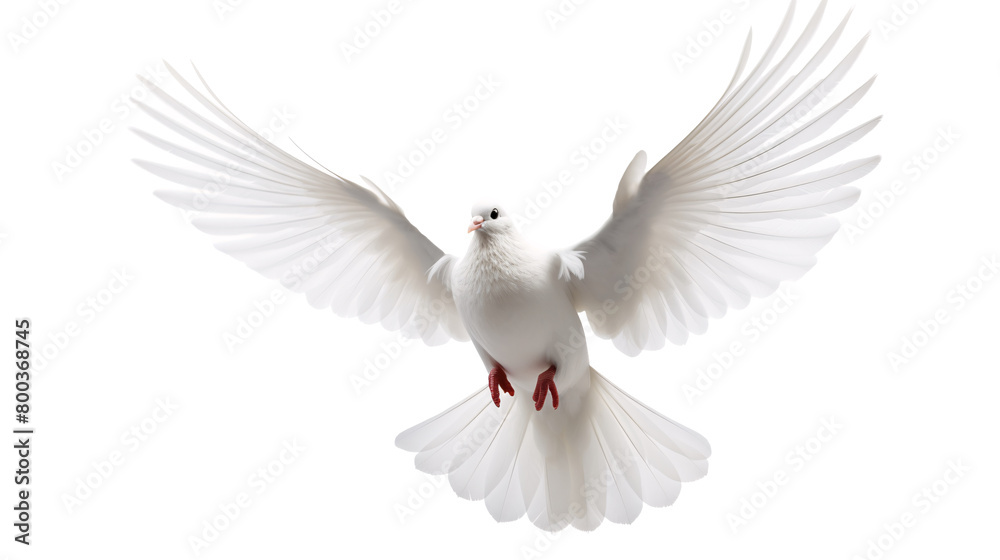 a white dove with wings spread a white dove with wings spread