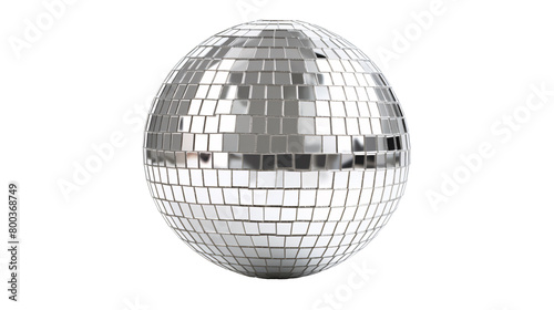 a silver disco ball with silver squares photo