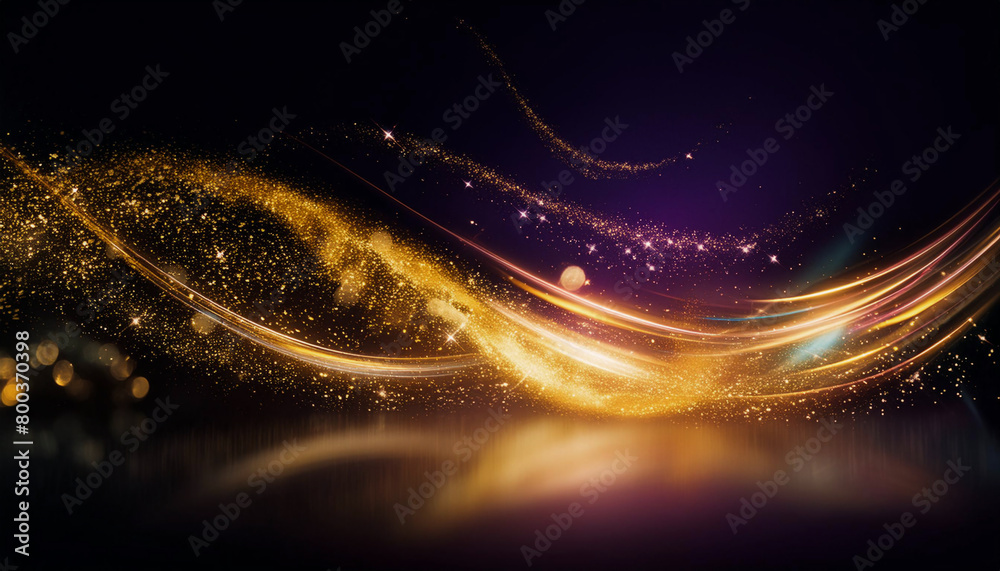 Obraz premium 金色の粉塵