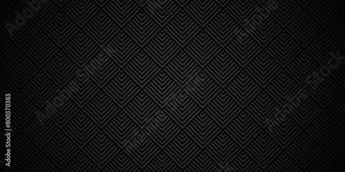 Overlapping Pattern Minimal diamond geometric waves square and abstract cube wave line. black color seamless tile stripe geometric create retro square line backdrop pattern background.