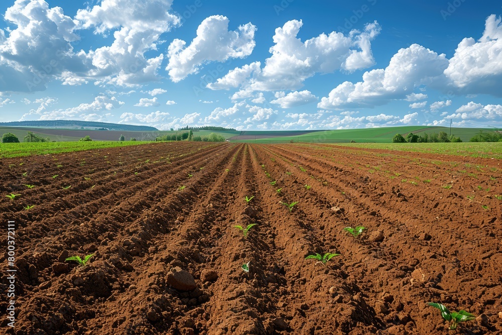beautiful farmland with plowed field on a sunny day professional photography beautiful farmland with plowed field on a sunny day professional photography
