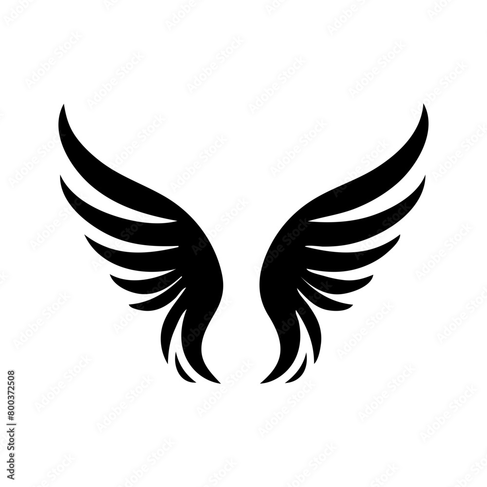 angel feather wings simple design Vector illustration angel feather wings simple design Vector illustration