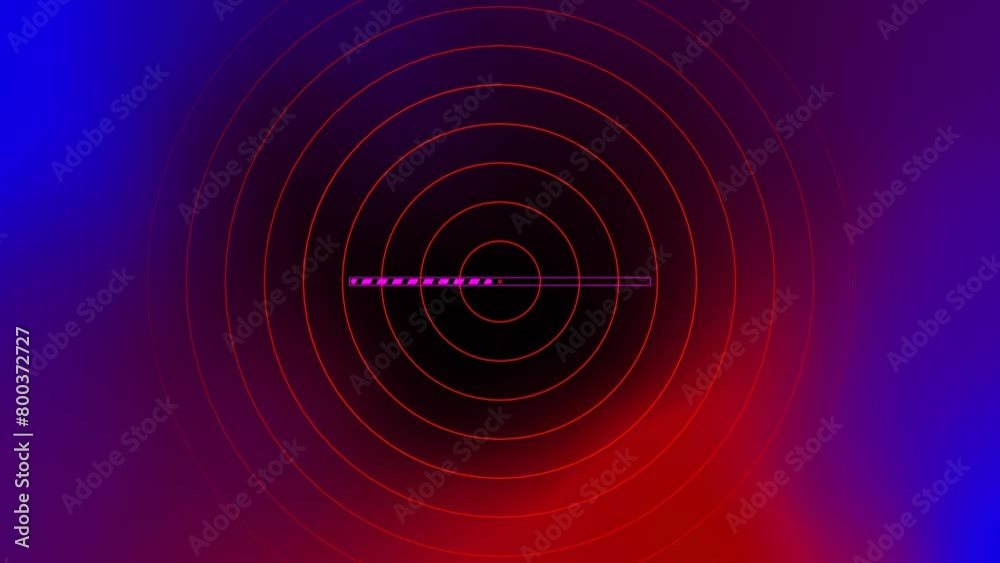 Loading bar with radio wave signal Loading bar with radio wave signal