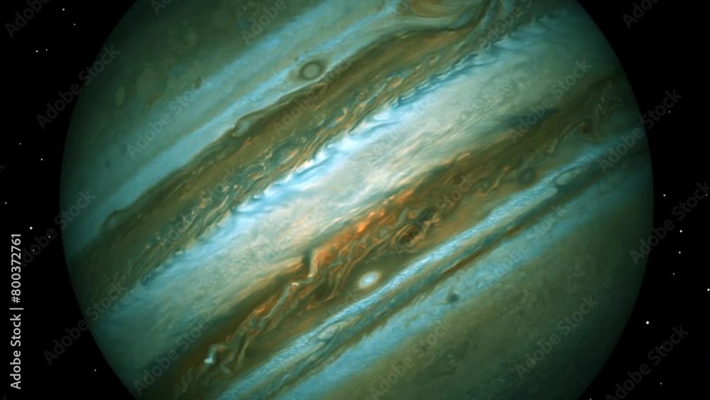 Jupiter planet and space with glob sphere