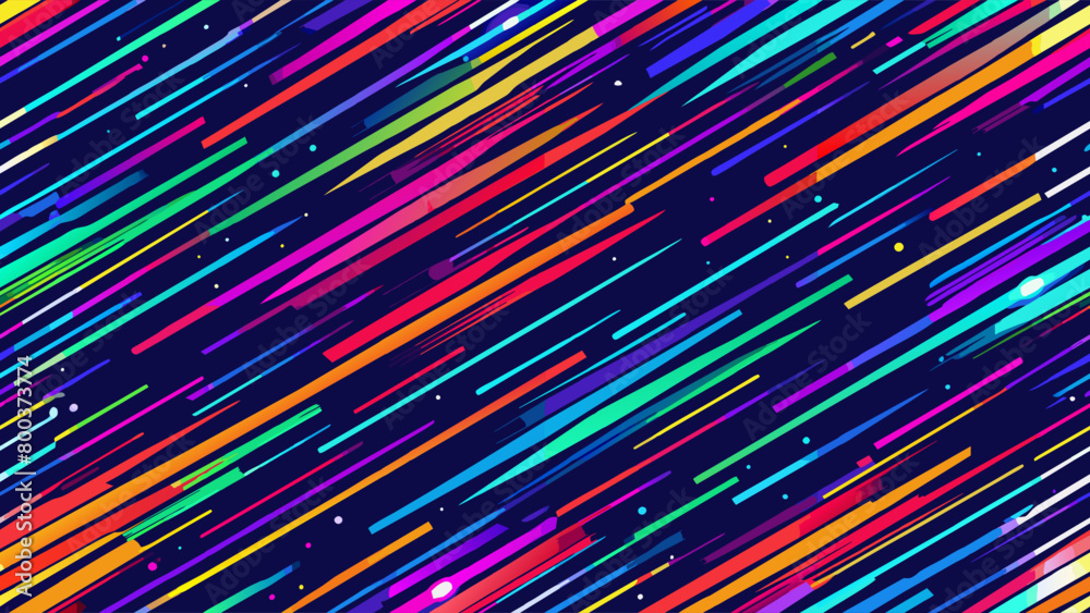 Vibrant stripes of different colours run diagonally across the screen,creating a dynamic sense of movement and energy.Tiny, dot-like shapes are scattered between lines,adding to visual complexity.AI Vibrant stripes of different colours run diagonally across the screen,creating a dynamic sense of movement and energy.Tiny, dot-like shapes are scattered between lines,adding to visual complexity.AI