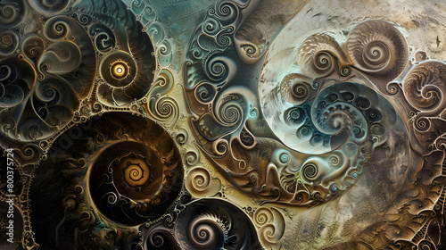 Intricate Maze of Spirals: A Study in Dimension and Depth