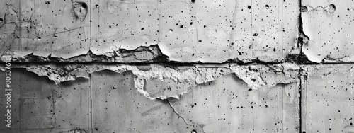 Panel kuchenny z motywem Close-up of cracked concrete and peeling paint on a surface giving a grunge texture.