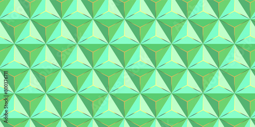 Green abstract background. 3D illustration.