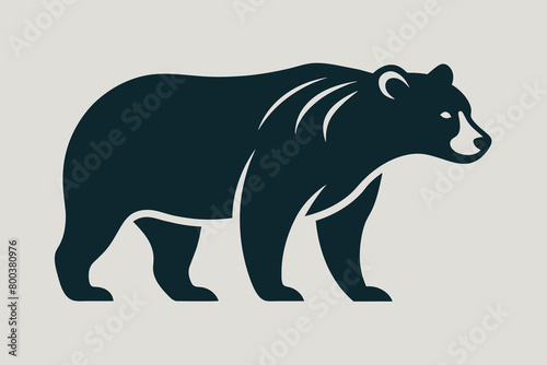 Hand drawn bear for your design  wildlife concept vector