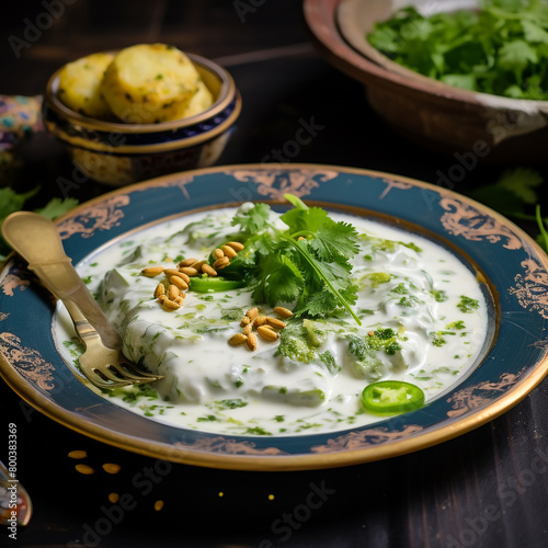 Wallpaper Mural Dahi barah serve with chatni on plate Torontodigital.ca